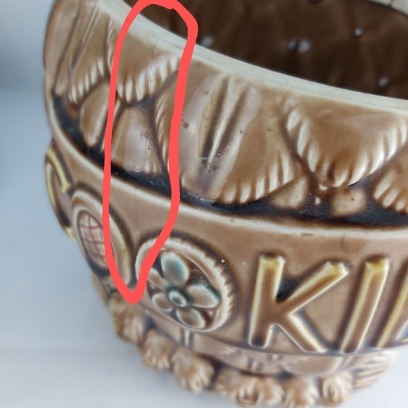 VINTAGE graduate student owl big cookies jar Made in Japan - Picture 9 of 9